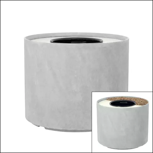 Donica D101ED szary beton z wyjmowany wkładem