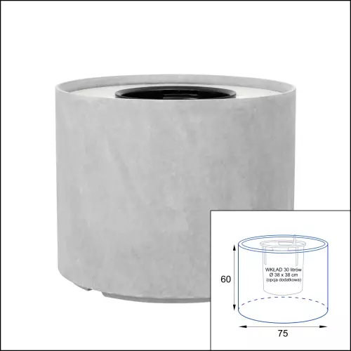 Donica D101ED z wyjmowanym wkładem