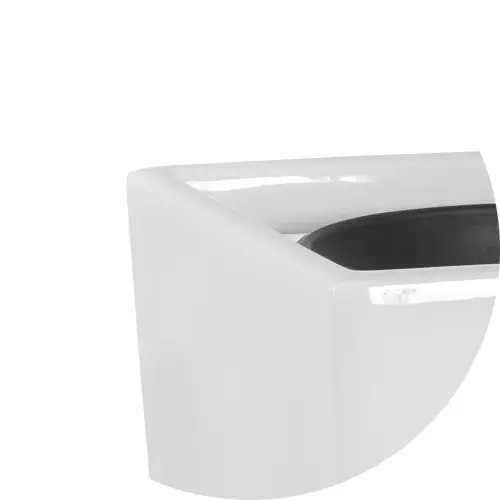 Górna krawędź donicy D102E w kolorze biały połysk