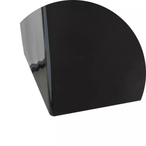 Dolna krawędź donicy D102E w kolorze czarny połysk