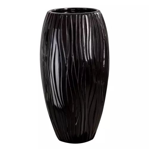 Donica z włókna szklanego D105B czarny połysk