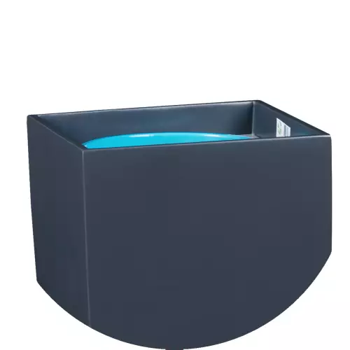 Donica D106E antracyt mat - górna krawędź