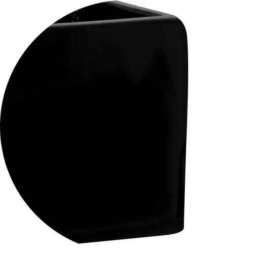 Krawędzie donicy D109S w kolorze czarnym