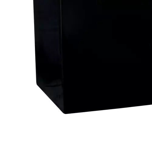 Dolna krawędź donicy D272A w kolorze czarny połysk