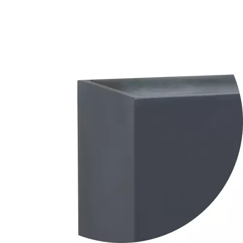 Górna krawędź donicy D272C w kolorze antracyt mat