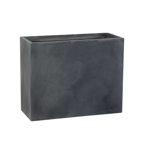 Donica z włókna szklanego D272L w kolorze grafitowy beton