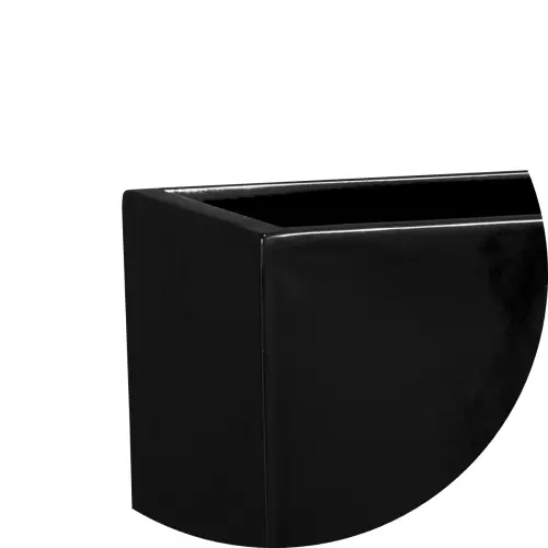 Górny narożnik donicy D272L w kolorze czarny połysk