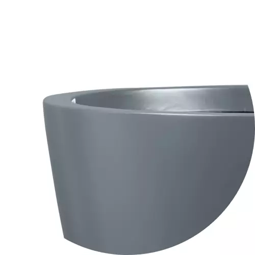 Donica D280C/antracyt mat - górna krawędź