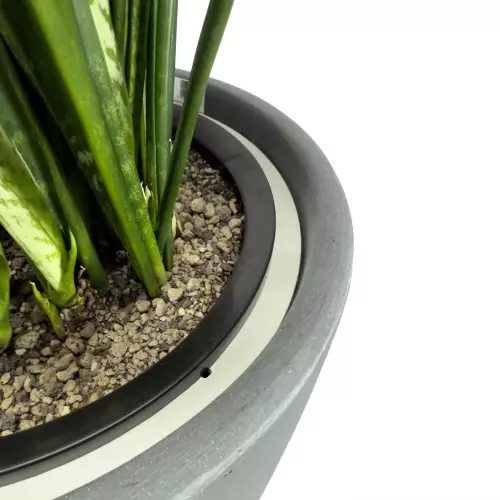 Wyjmowany wkład w donicy D282D/BPD grafitowy beton