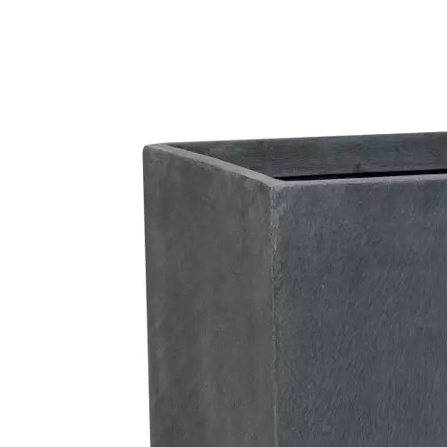 Górna krawędź donicy D313D w kolorze grafitowego betonu