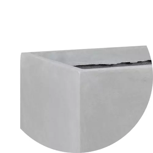 Górny narożnik donicy D834 w kolorze szarego betonu