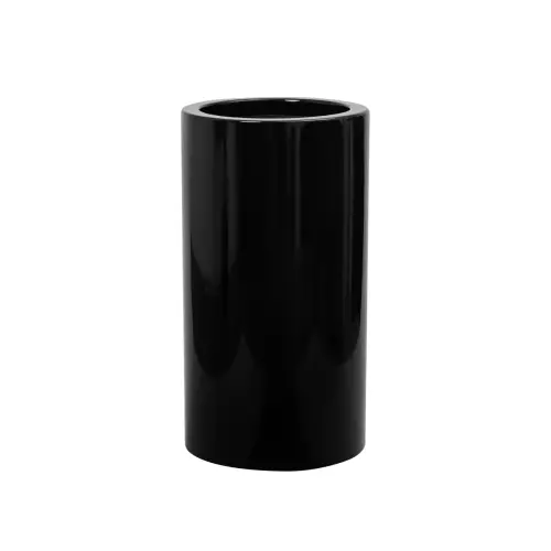 Donica ZADORA Premium D901BB Ø40x75 cm czarny połysk