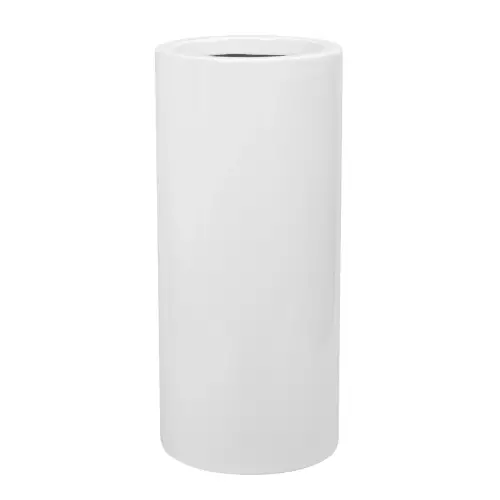 Donica ZADORA Premium D901BC Ø40x90 cm biały połysk