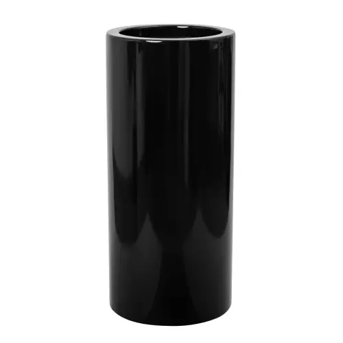 Donica ZADORA Premium D901BC Ø40x90 cm czarny połysk