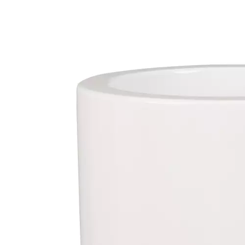 Górna krawędź donicy D901B w kolorze biały połysk