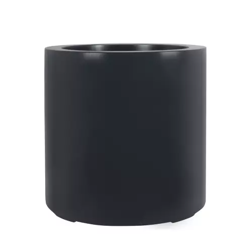 Duża okrągła donica D901E Ø80x80 cm antracyt mat