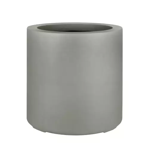 Duża okrągła donica D901E Ø80x80 cm szary mat