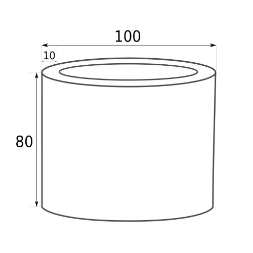 Wymiary donicy D901FE