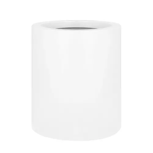 Biała matowa donica z włókna szklanego D901N