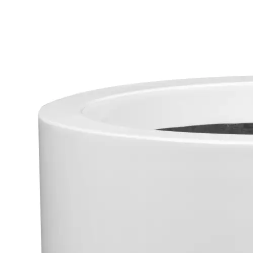 Górna krawędź donicy D901N w kolorze biały połysk