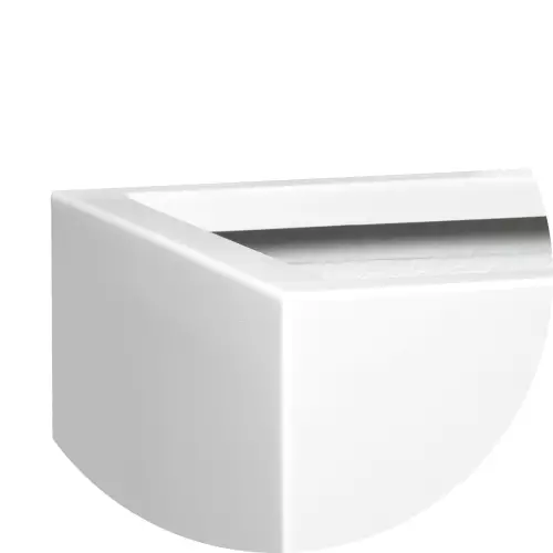 Górna krawędź donicy D913N w kolorze biały połysk