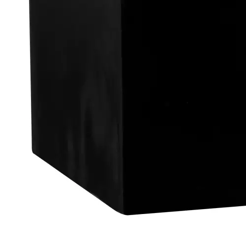 Dolna krawędź donicy D92A w kolorze czarny połysk