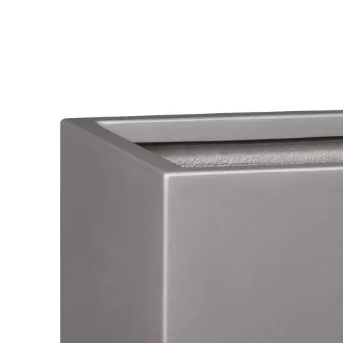 Górna krawędź donicy D934B w kolorze szary mat