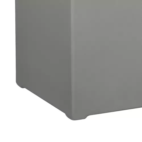 Charakterystyczne nóżki donicy D972F w kolorze szary mat