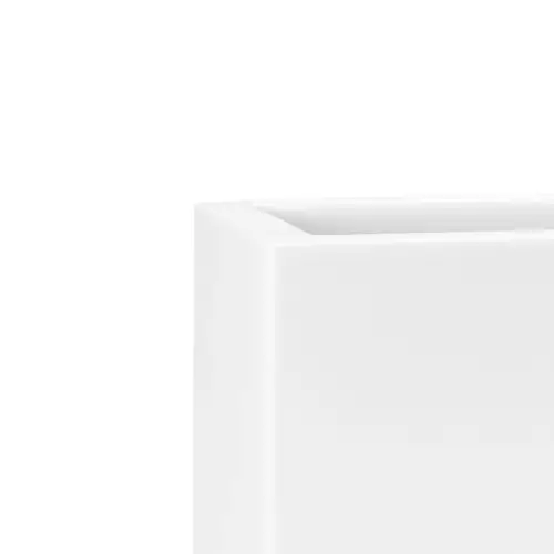 Górny narożnik białej matowej donicy D972G