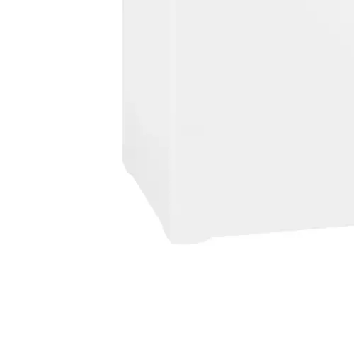 Charakterystyczne nóżki białej matowej donicy D972G