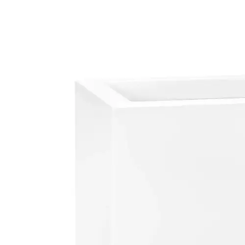 Biała matowa donica D972LB - górna krawędź