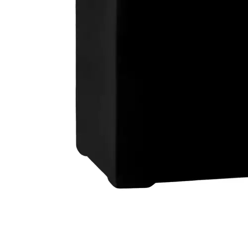 Czarna donica D972LB - nóżka