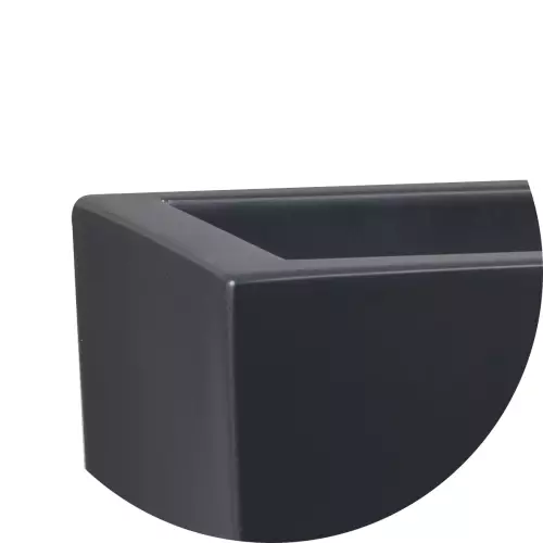 Górna krawędź donicy D972L w kolorze antracyt mat