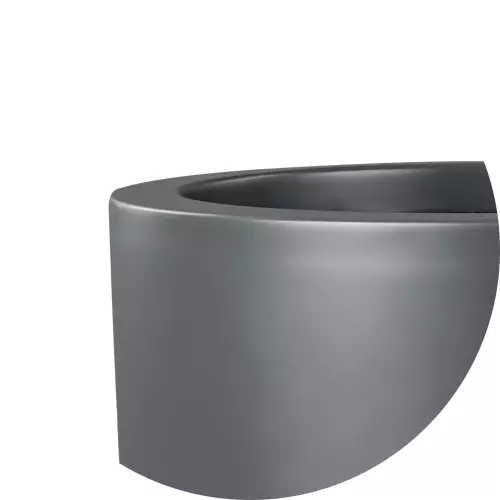 Górna krawędź donicy D982C w kolorze antracyt mat