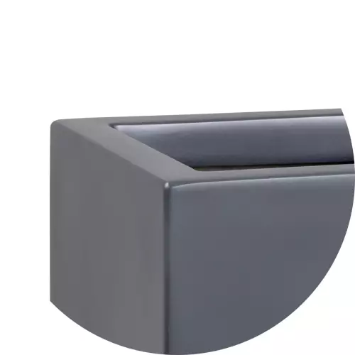 Donica D992A antracyt mat - narożnik