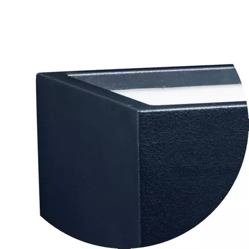 Donica D992C faktura w kolorze antracytowym  - narożnik