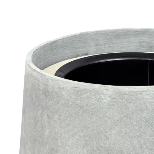 Górna krawędź donicy SQ50 w kolorze szary beton