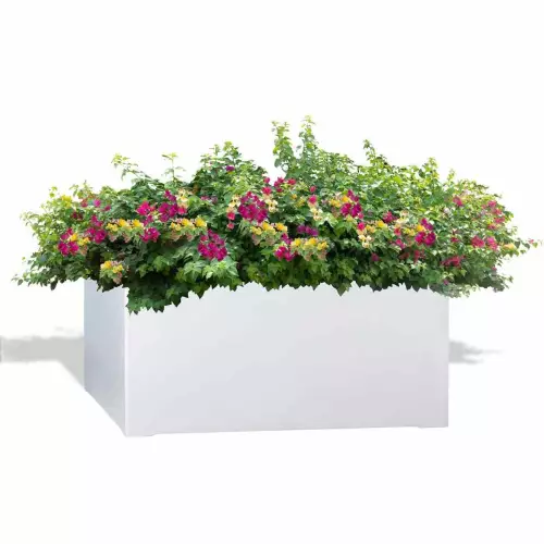 Biała donica D992EB z rabatą