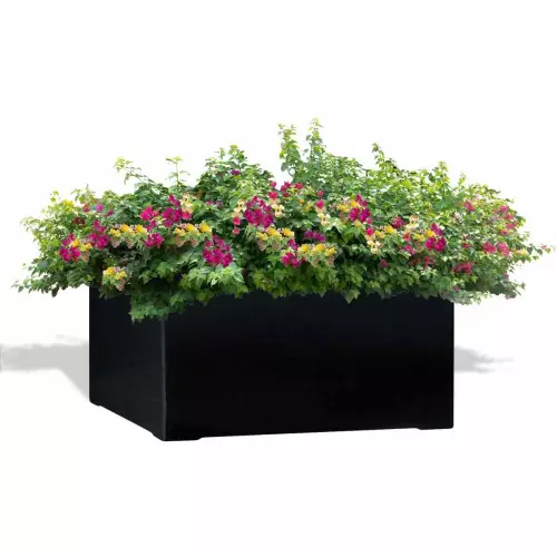 Czarna donica D992EB z rabatą