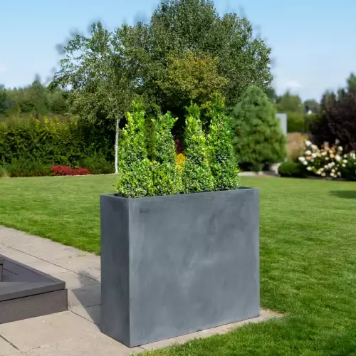 Donica D272A grafitowy beton - duża donica na taras