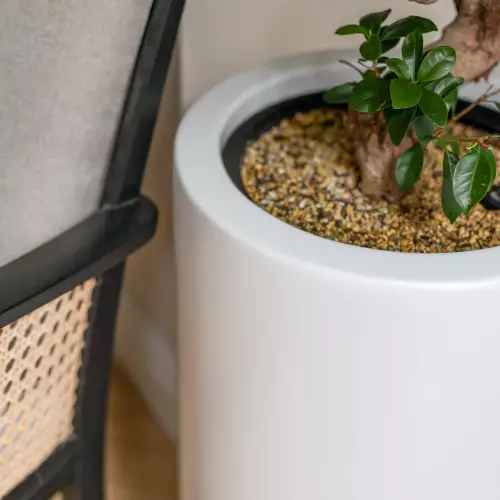 Wewnętrzny wkład w donicy D901BA biały mat