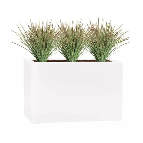 Donica D934A biały mat z trawami