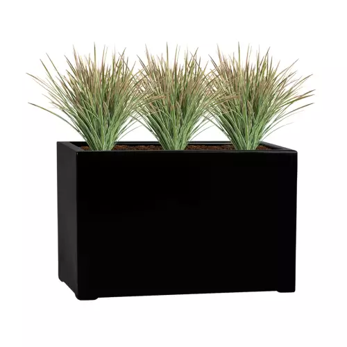 Trawy w donicy D934A w kolorze czarny mat