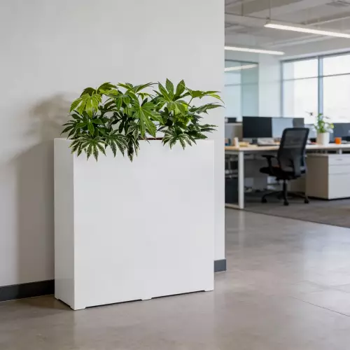 Donica ZADORA Premium D972A biały mat w biurze