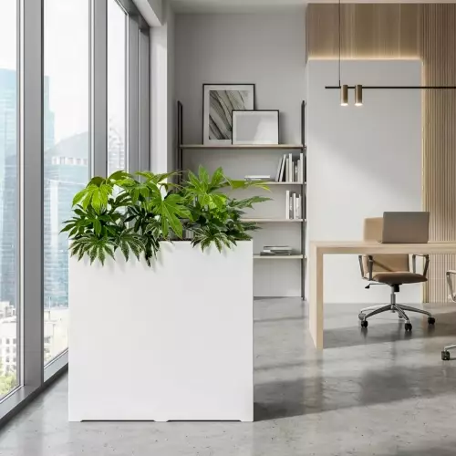 Donica ZADORA Premium D972A biały mat w biurze