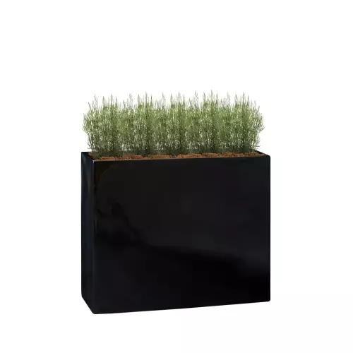 Rośliny w czarnej donicy D272A 90x31x76 cm