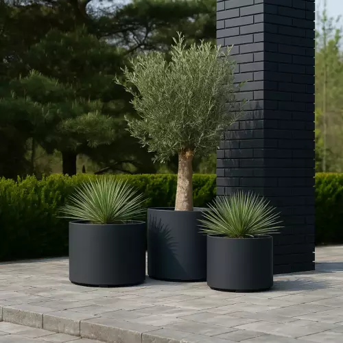 Komplet donic na taras - ZADORA D101 antracyt mat