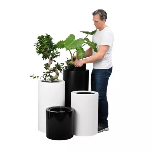 Donica z włókna szklanego D901BA czarny połysk