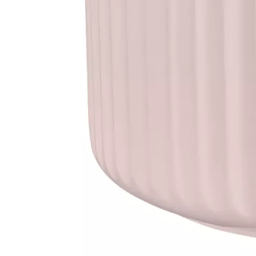 Dolna krawędź donicy LEO24 w kolorze różowy mat