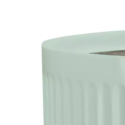 Górna krawędź donicy LEO29 w kolorze szałwiowy mat